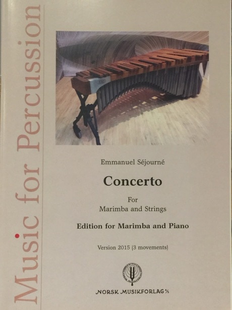 Emmanuel Séjourné - Concerto marimba, strings