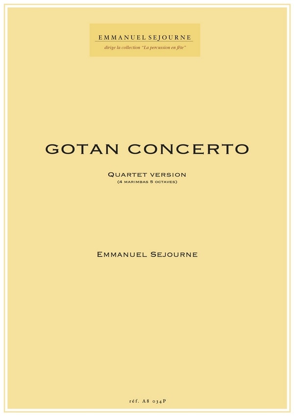 Emmanuel Séjourné - Gotan Concerto marimba Quartet